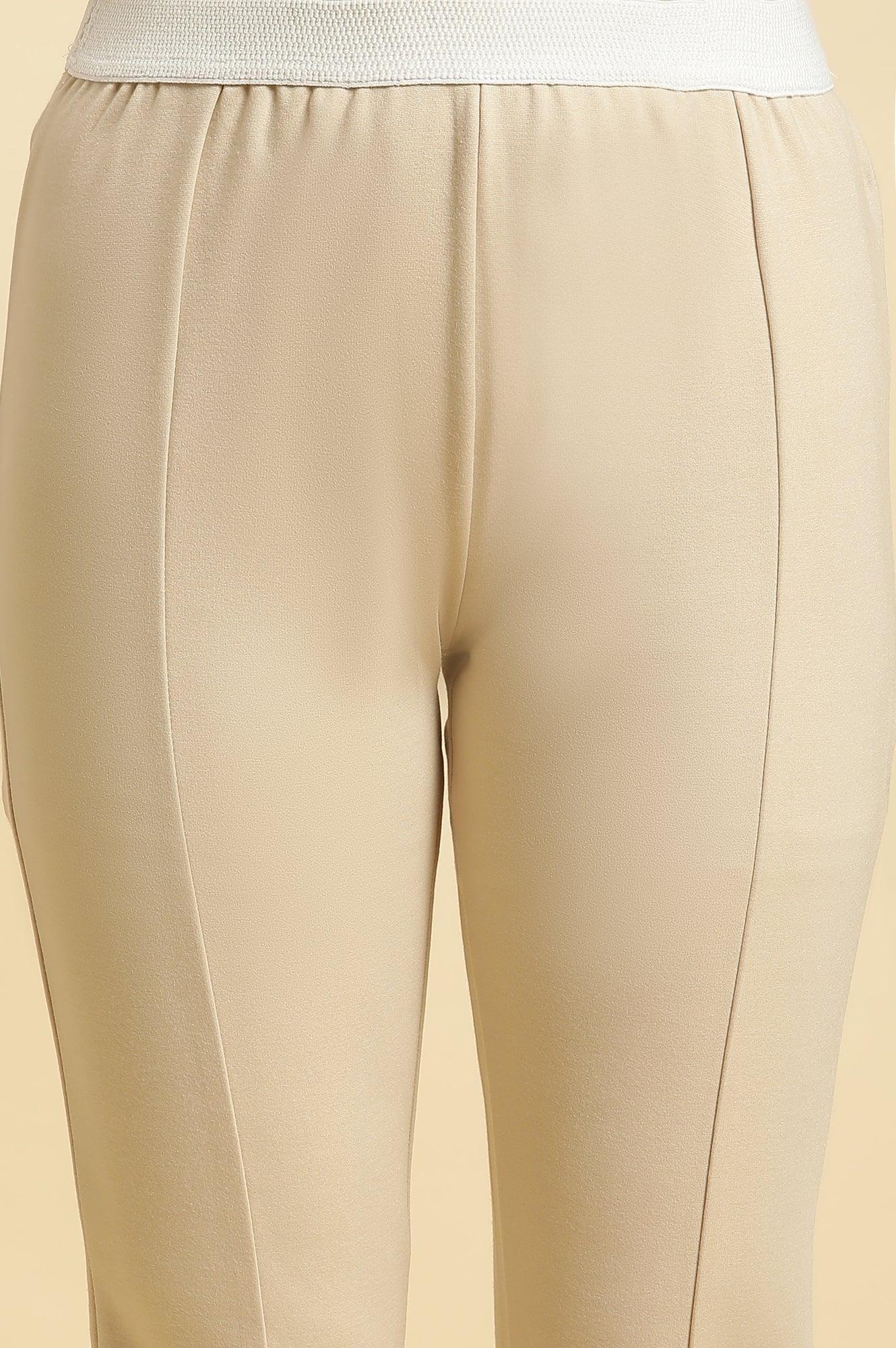 Beige Basic Western Wear Leggings - Image 6