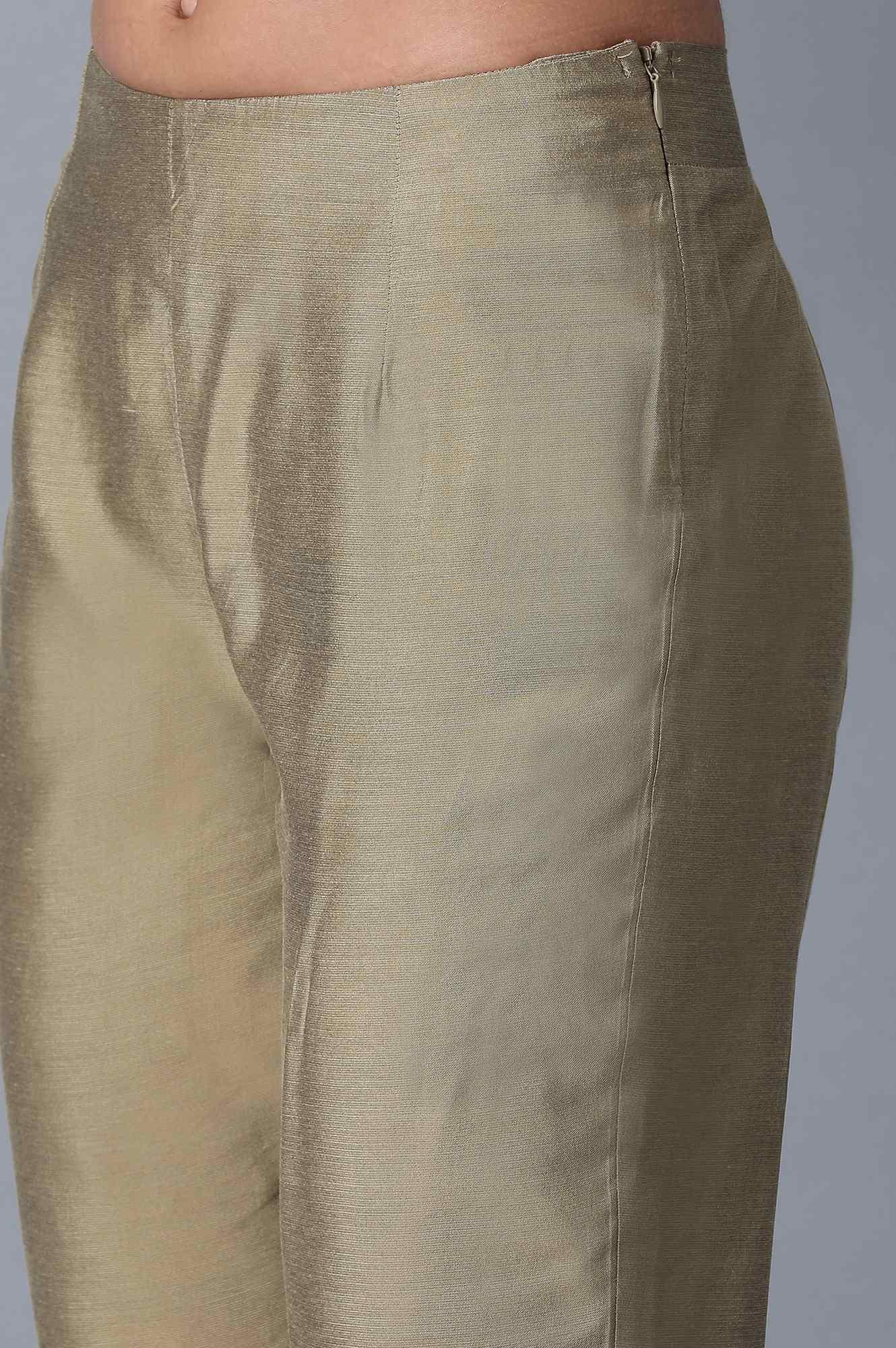 Beige Cropped Trousers - Image 6