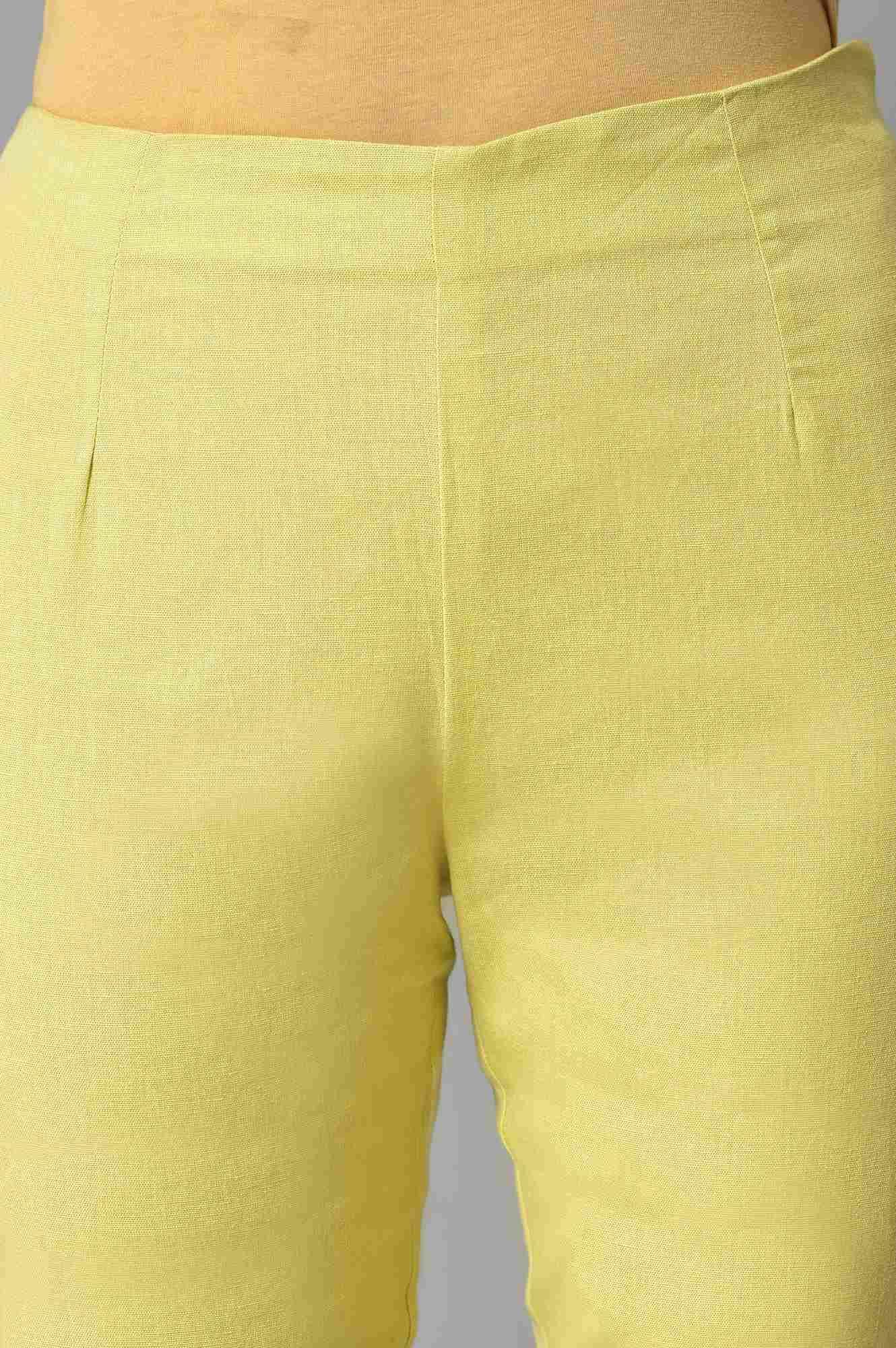 Green Plus Size Slim Pants - Image 6