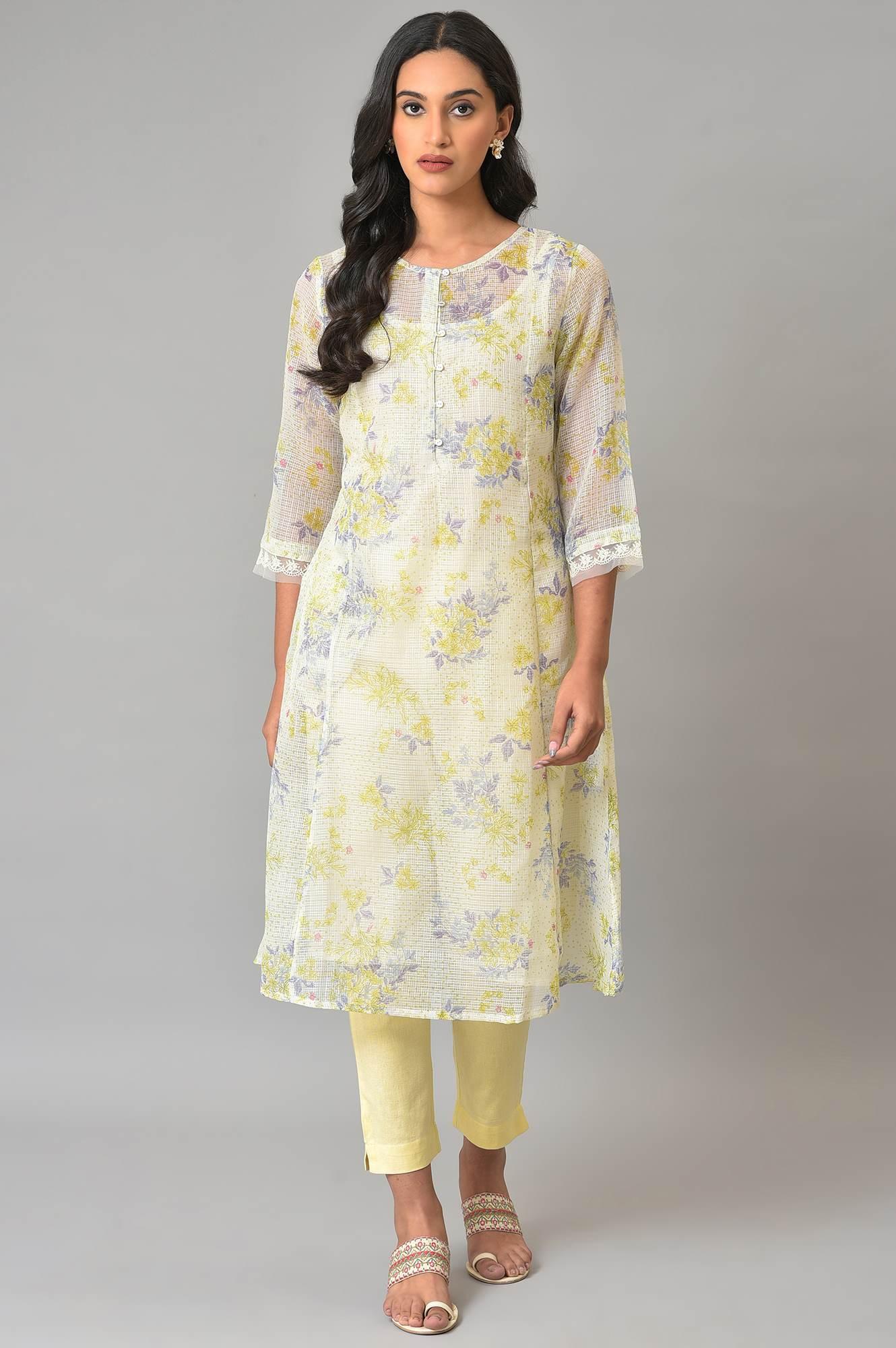 Lemonade Yellow Solid Slim Pants - Image 5
