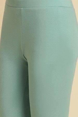Light Blue Pink Knitted Tights - Image 7