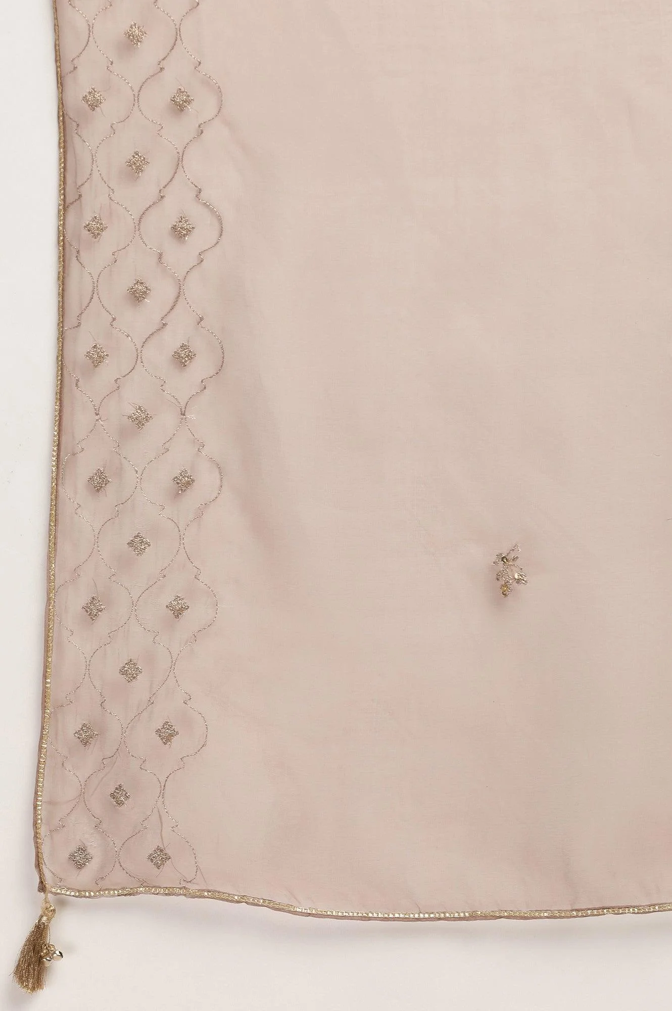 Light Grey Silk Organza Drape - Image 4