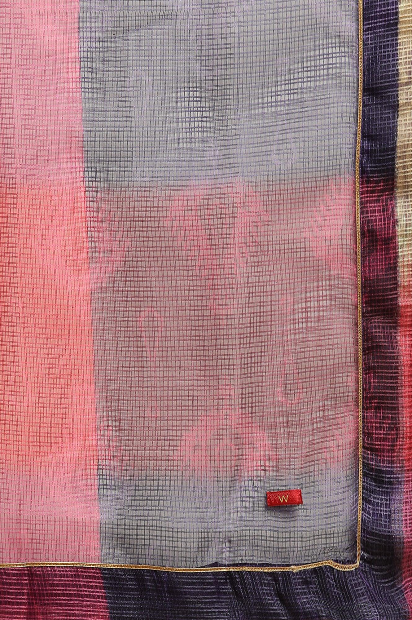 Mutli-Coloured Printed Kota Dupatta - Image 5