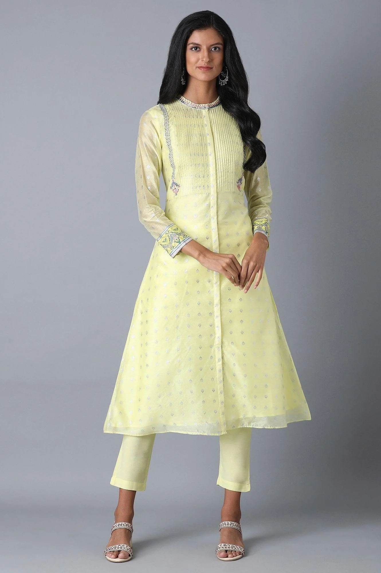 Pale Yellow Slim Pants - Image 5