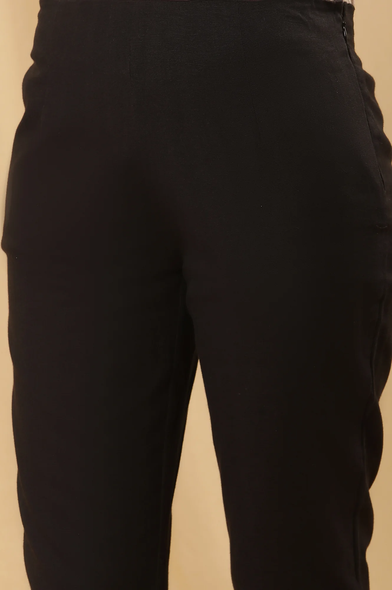 Black Printed Kurta And Trousers Set - Image 10