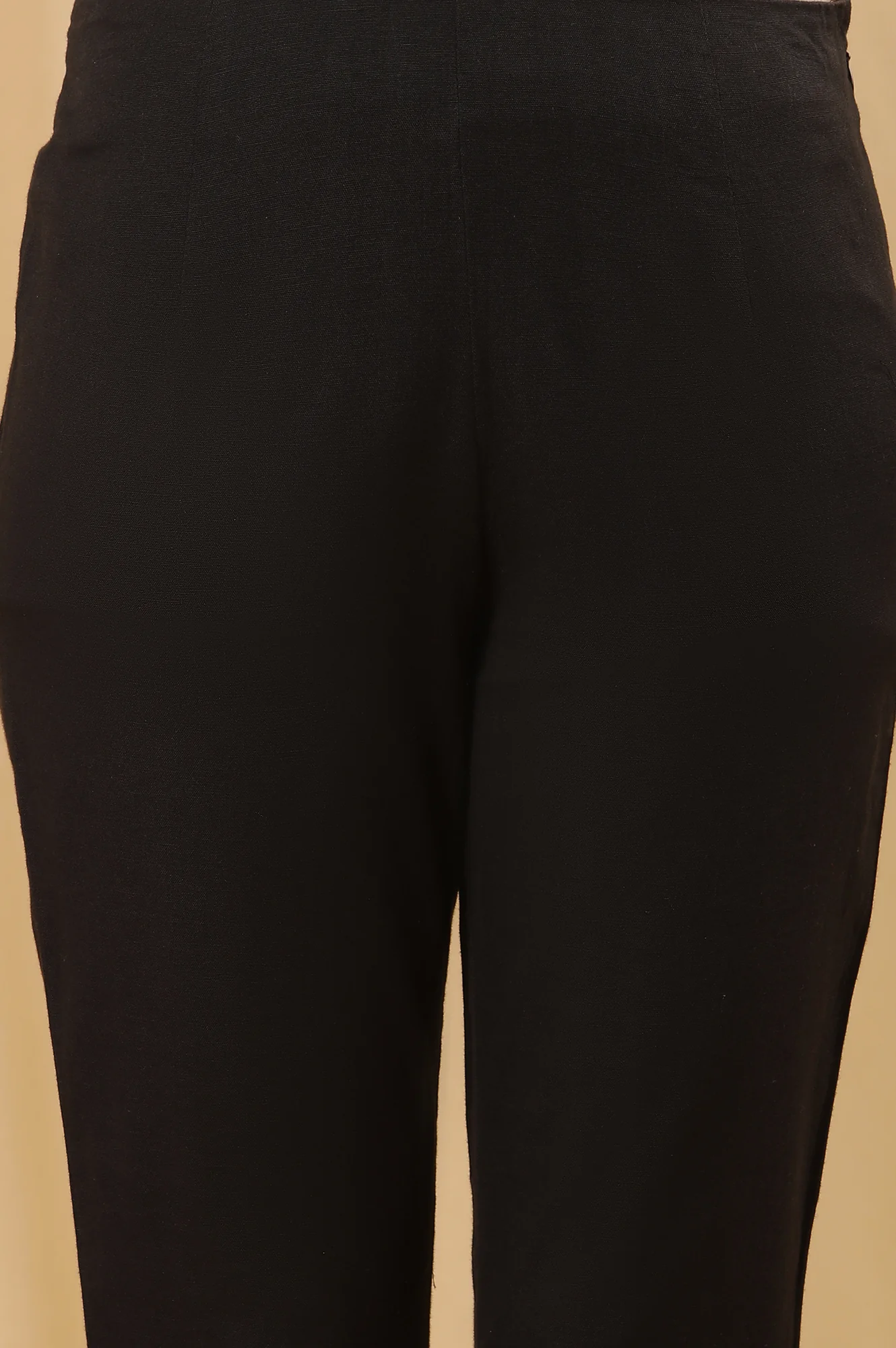 Black Printed Kurta And Trousers Set - Image 9