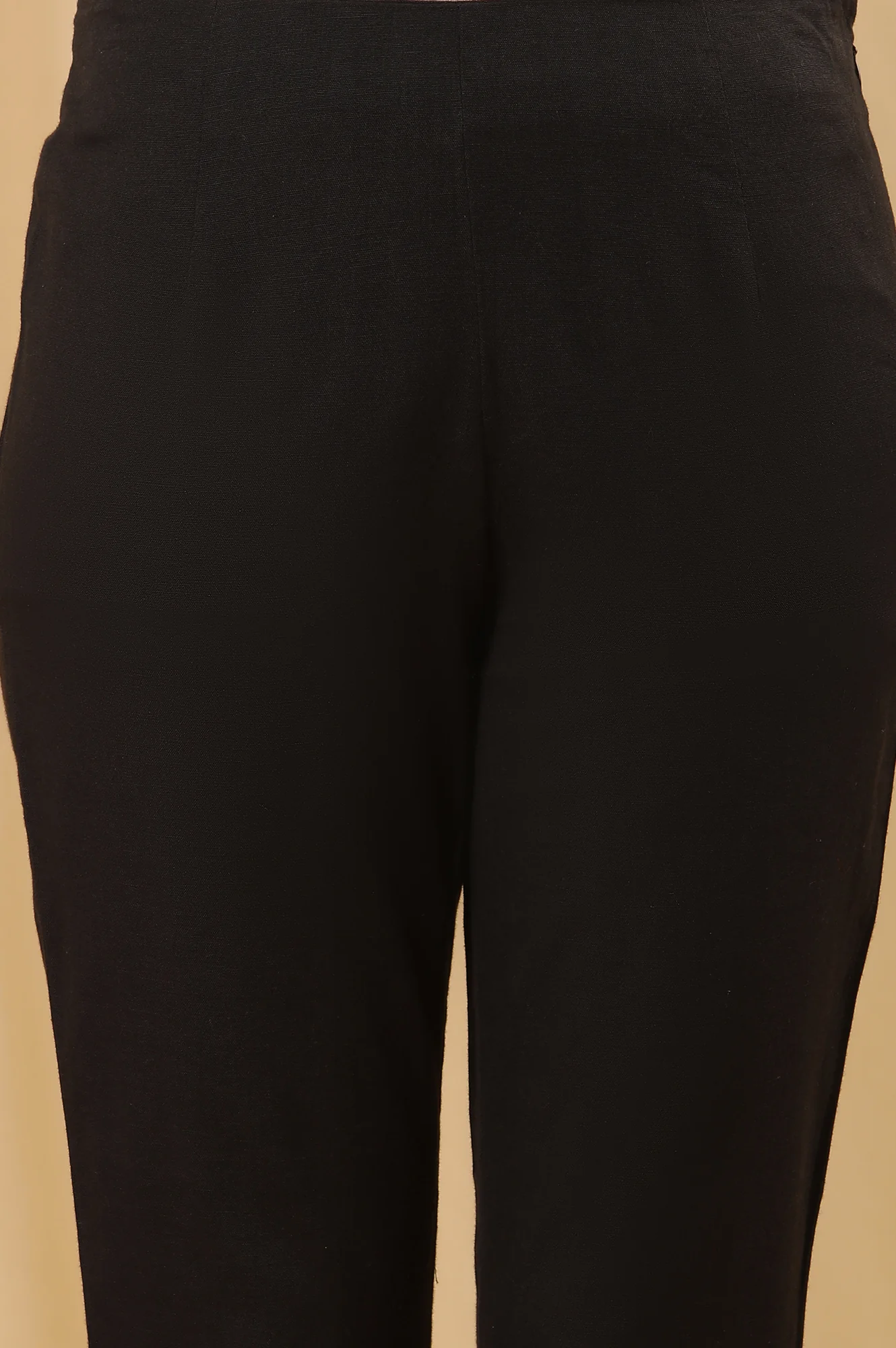 Black Thread Work Kurta And Trousers Set - Image 8