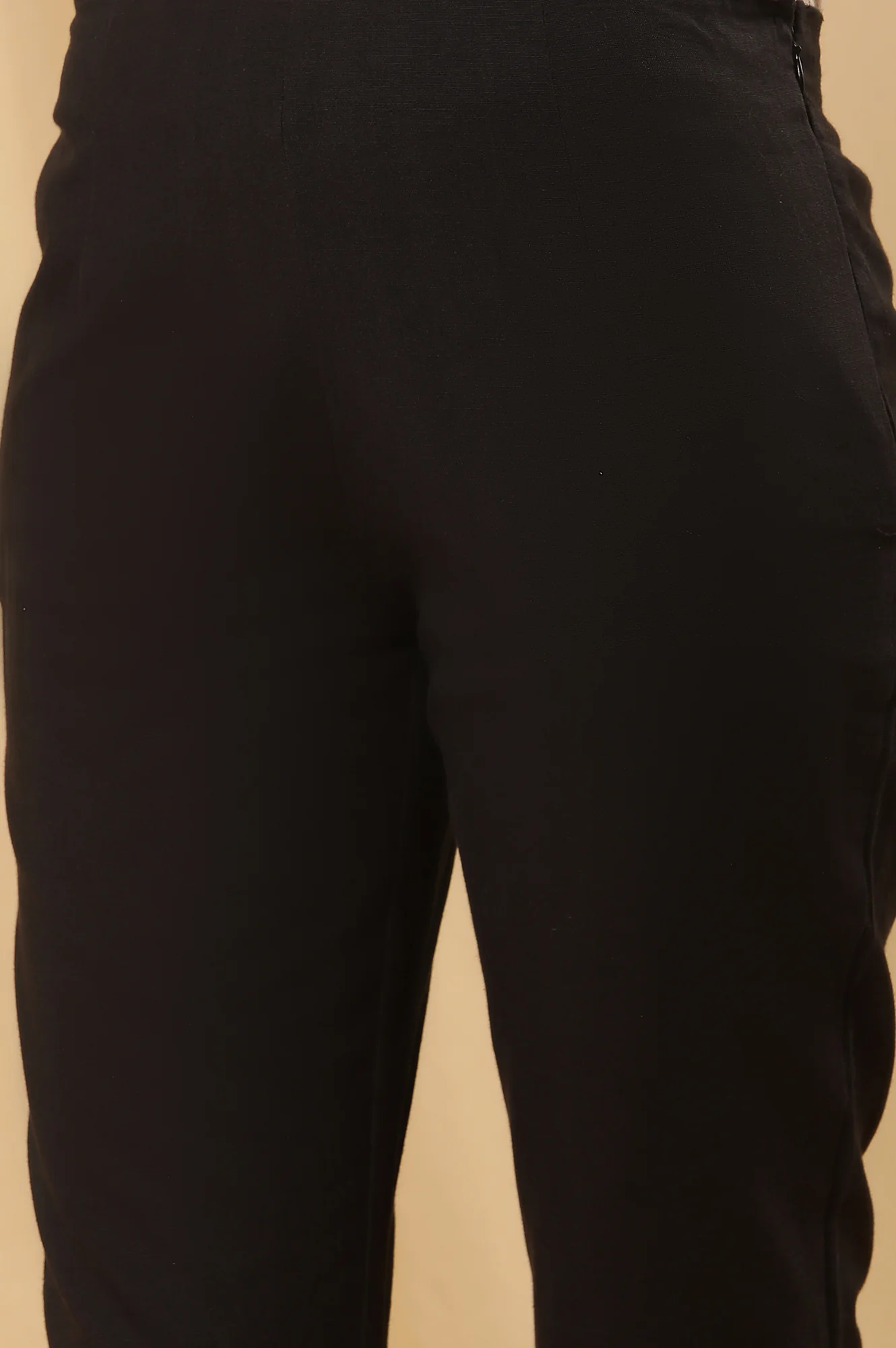 Black Thread Work Kurta And Trousers Set - Image 9