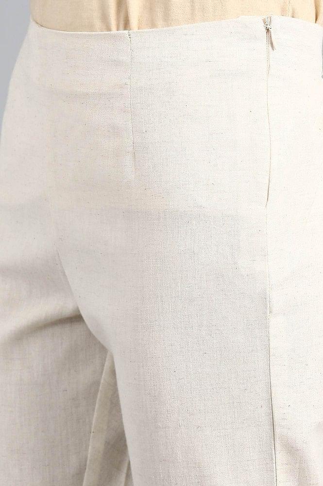 Off-White Solid Trousers - Image 6