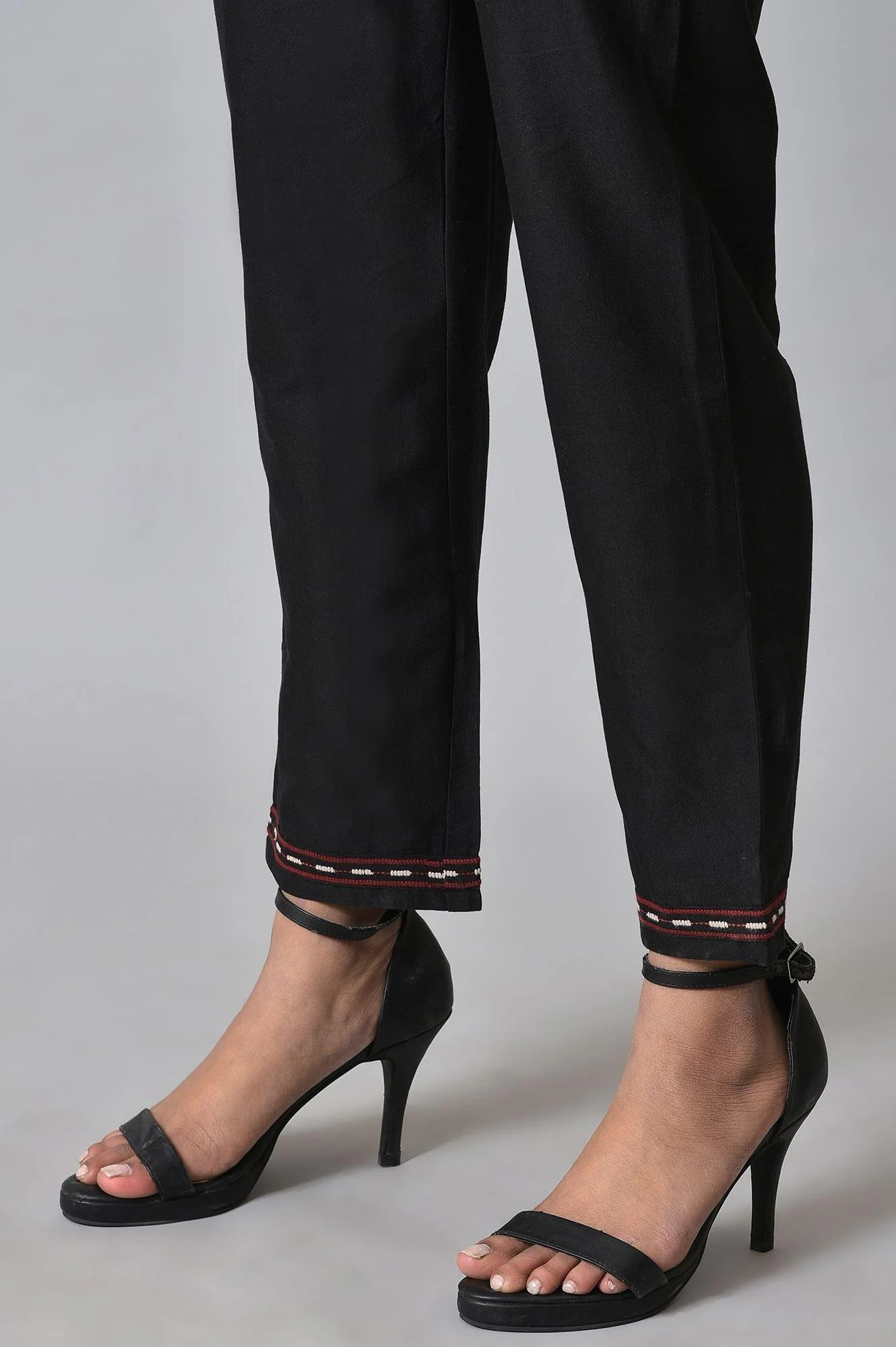Red Stripe Sraight kurta Set - Image 8