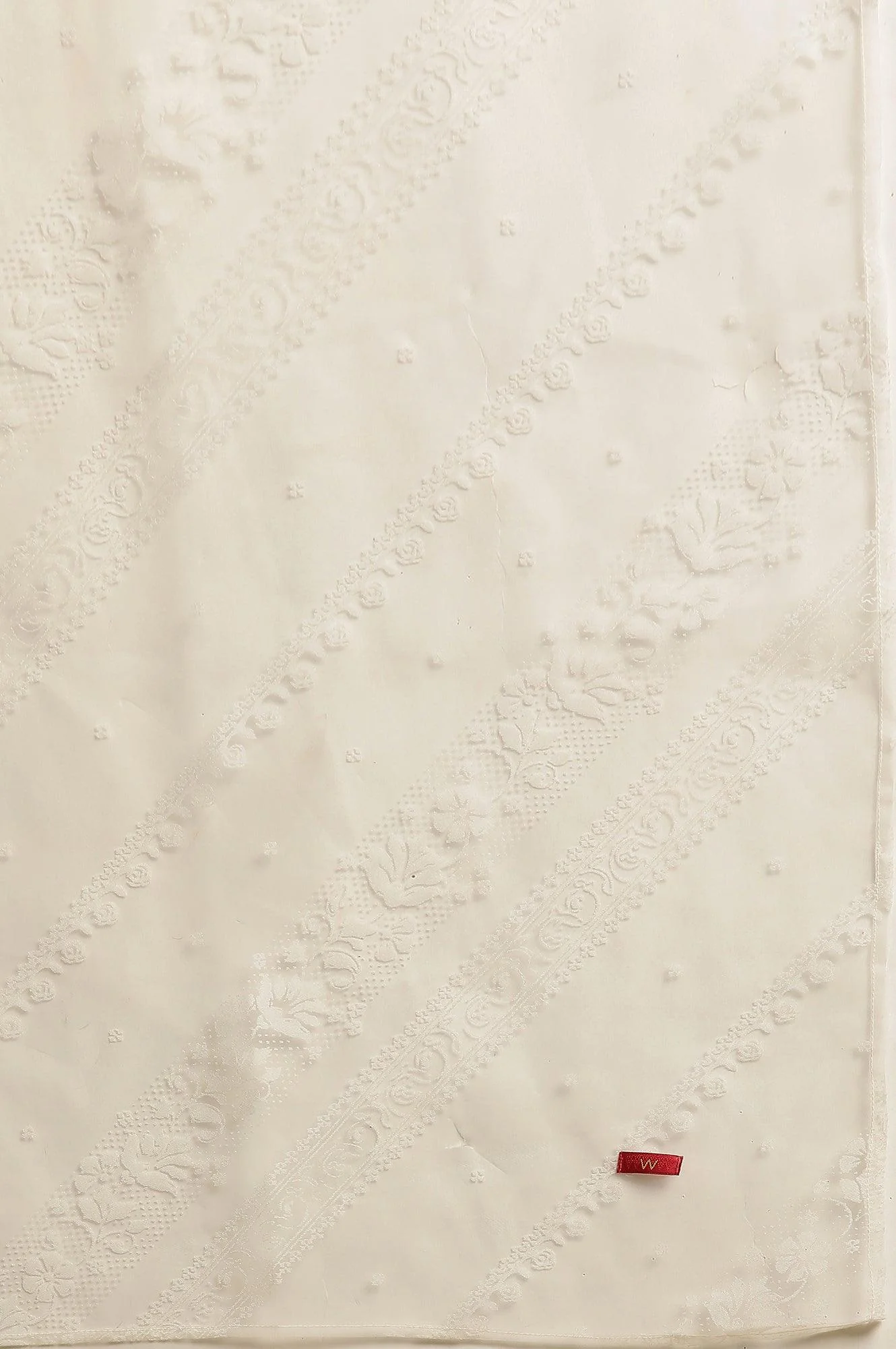 White Brasso Floral Printed Dupatta - Image 5