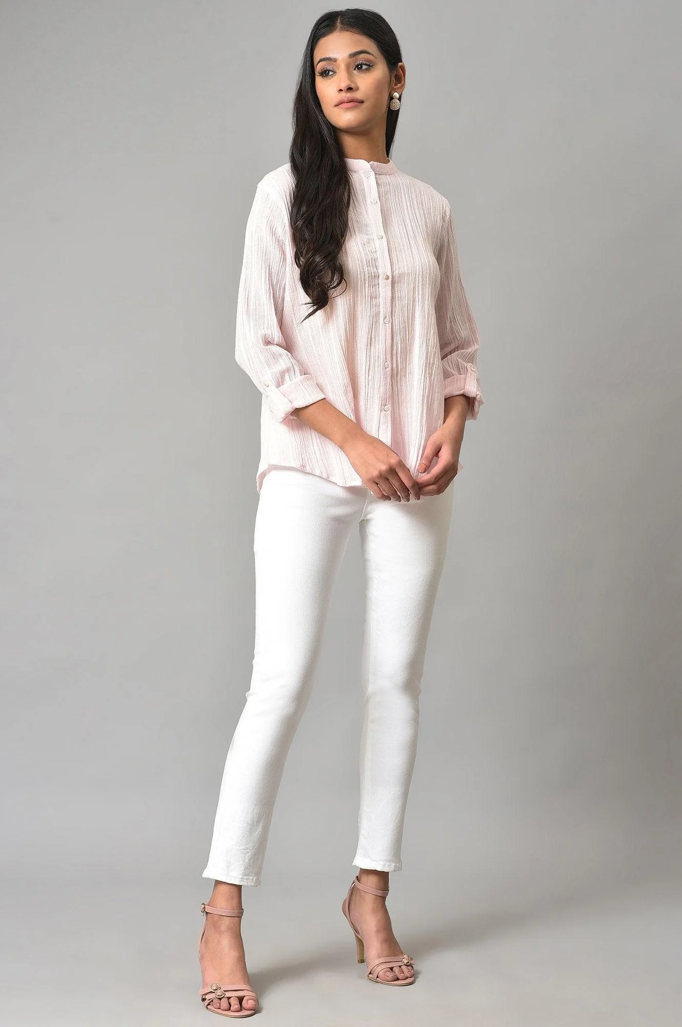 White Denim Casual Jeggings - Image 5