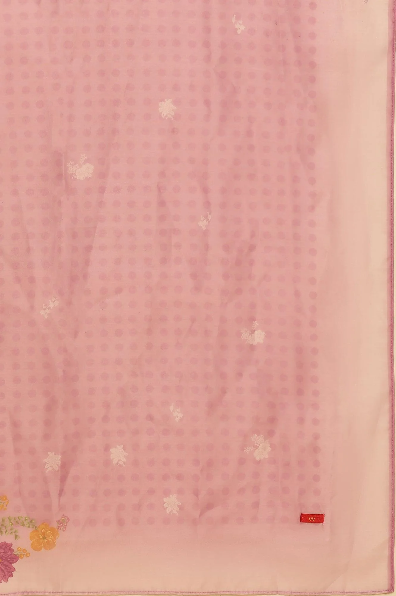 White Sleeveless Printed Flared Kurta, Pants And Dupatta Set - Image 10