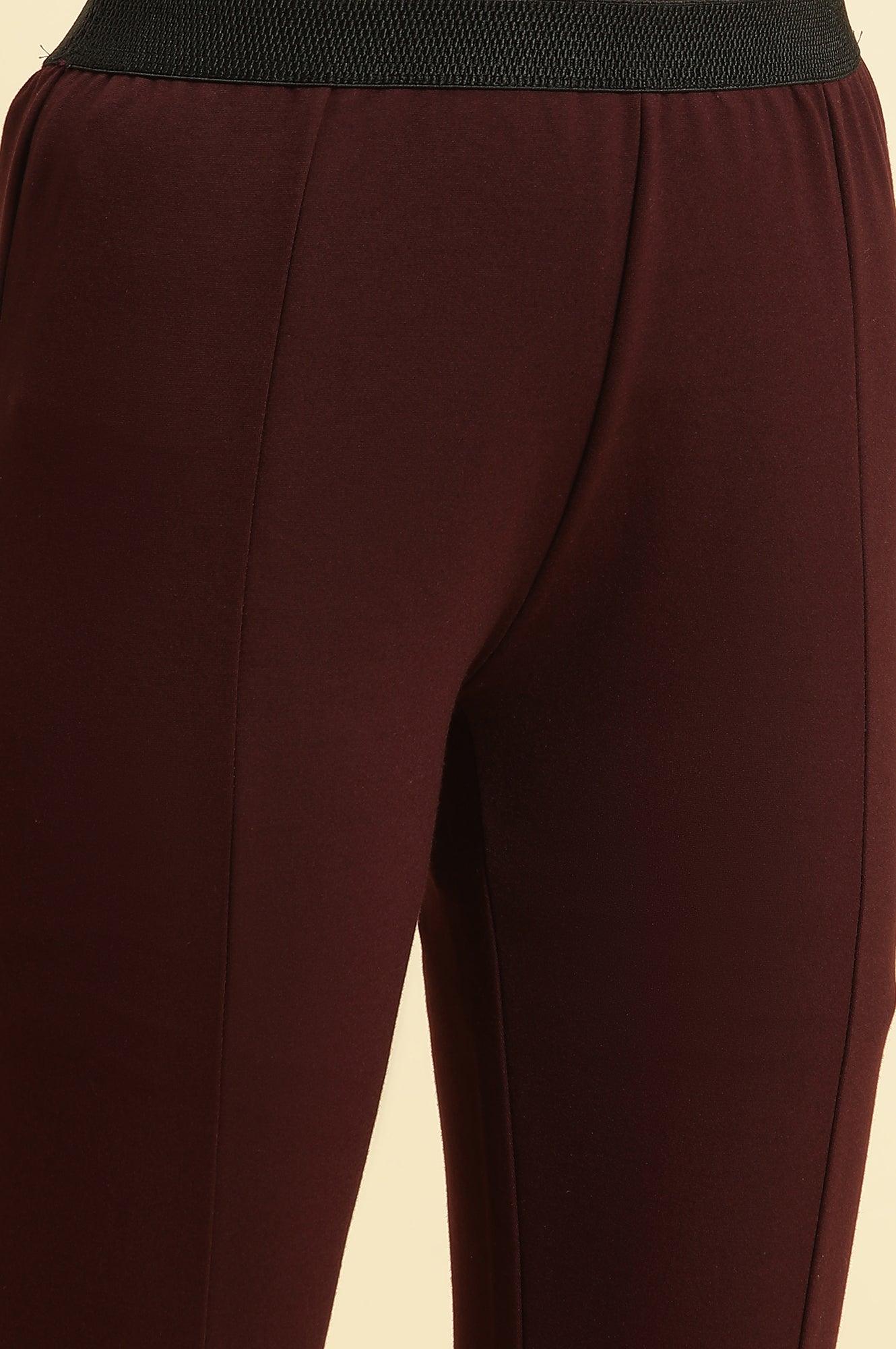 Wine Basic Western Wear Leggings - Image 7