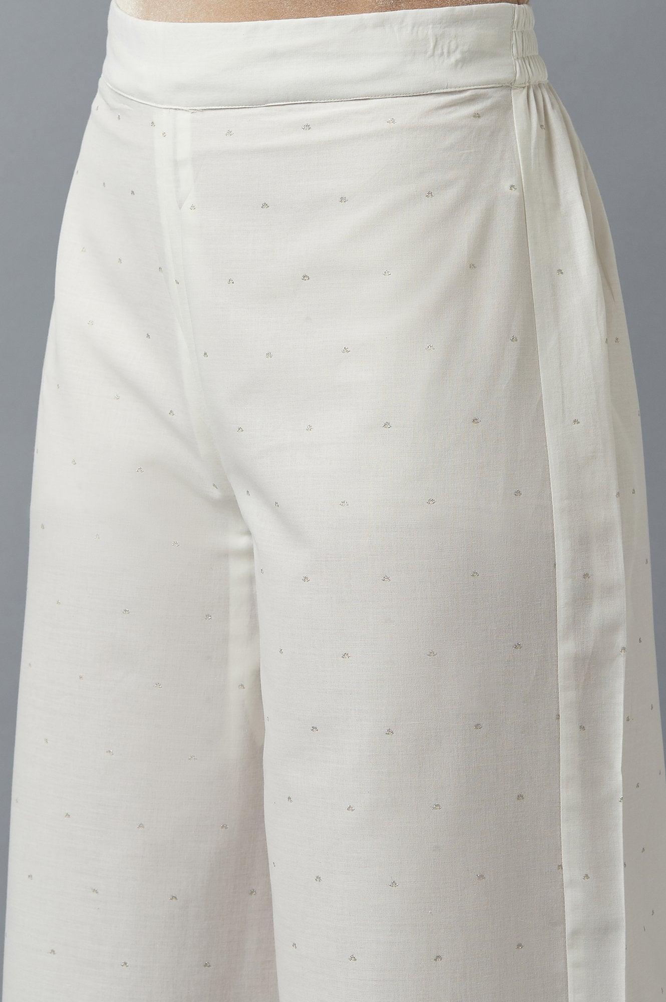 Yellow Embroidered kurta with Parallel Pants and Dupatta - Image 6