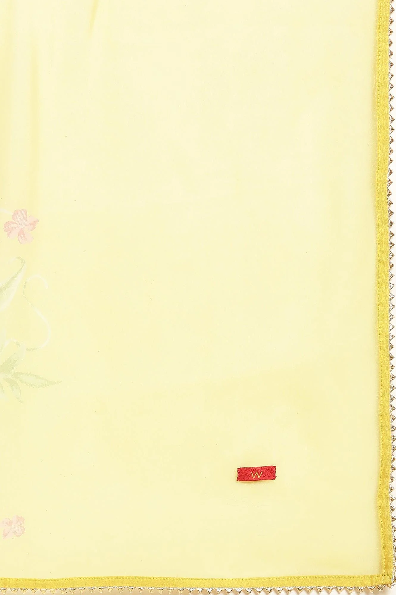 Yellow Metallic Embroidered Kurta, Pants And Organza Dupatta - Image 12