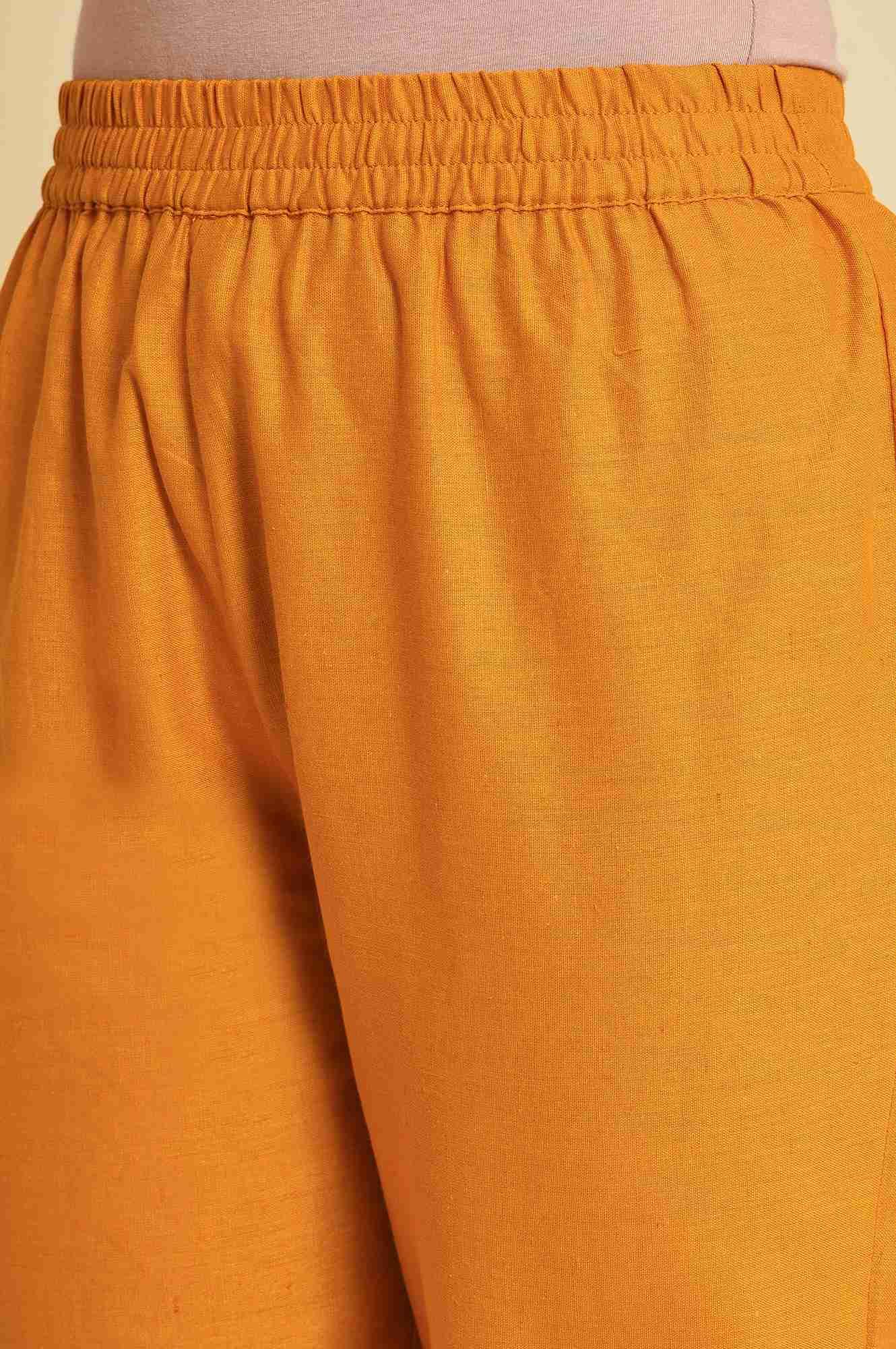Yellow Multicolor Printed Angrakha kurta Set - Image 7