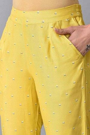Yellow Plus Size Slim Pants - Image 7